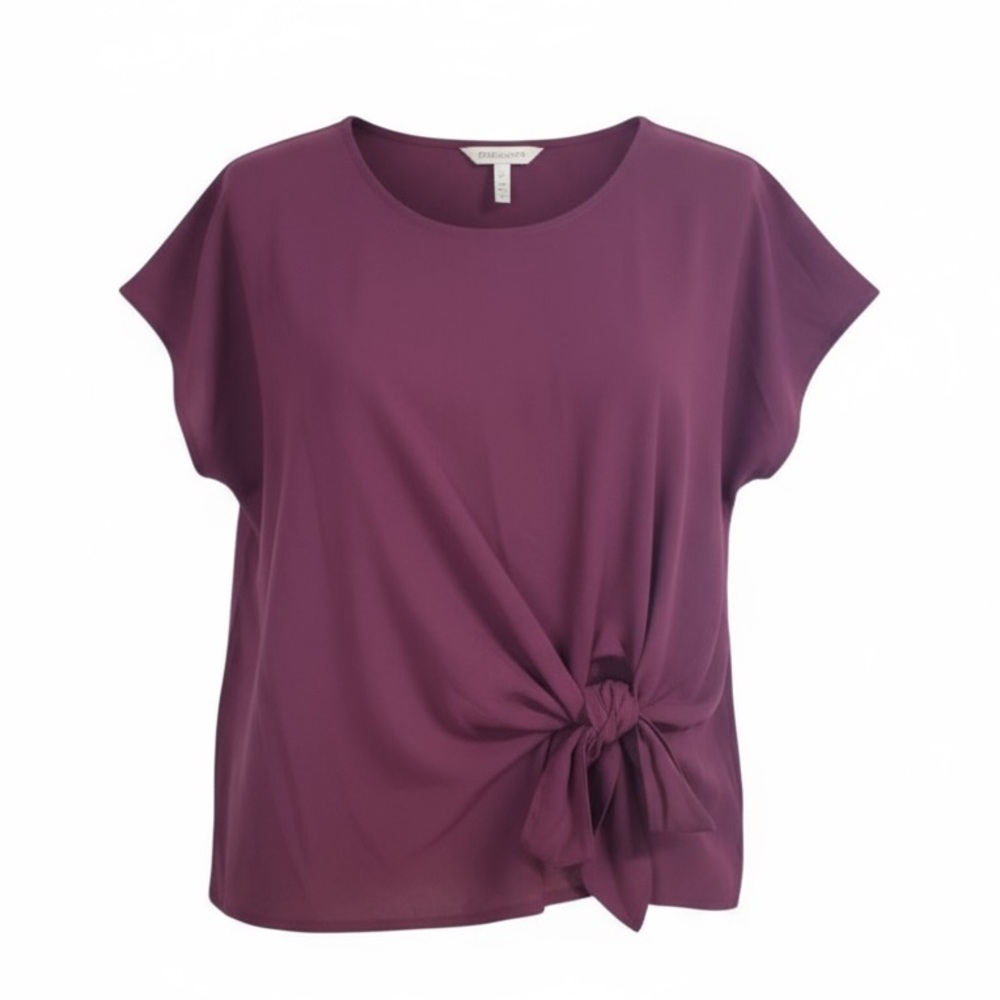 SHEIN 4X Plum Short Sleeve Top